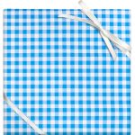 Blue Gingham Flat Wrap