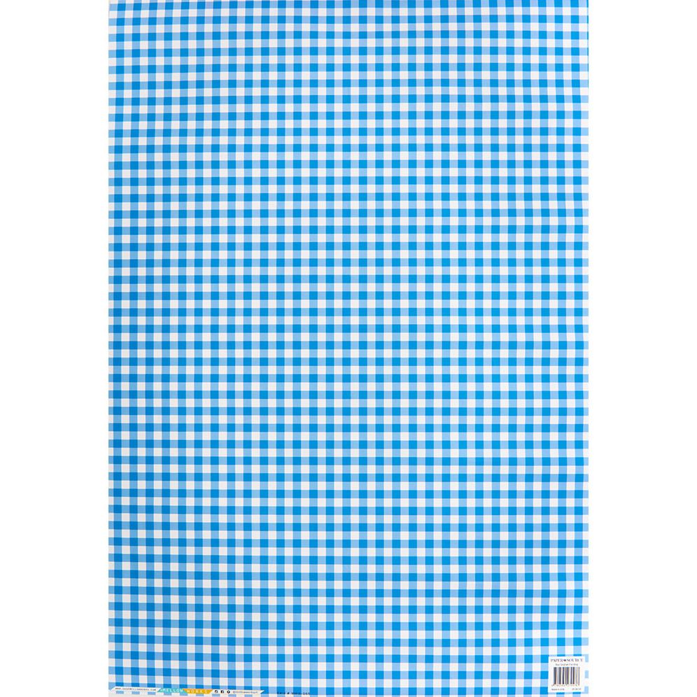 Blue Gingham Flat Wrap - Image 2