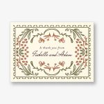 Ornamental Autumn Thank You Card