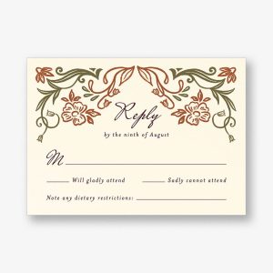 Ornamental Autumn Response Card