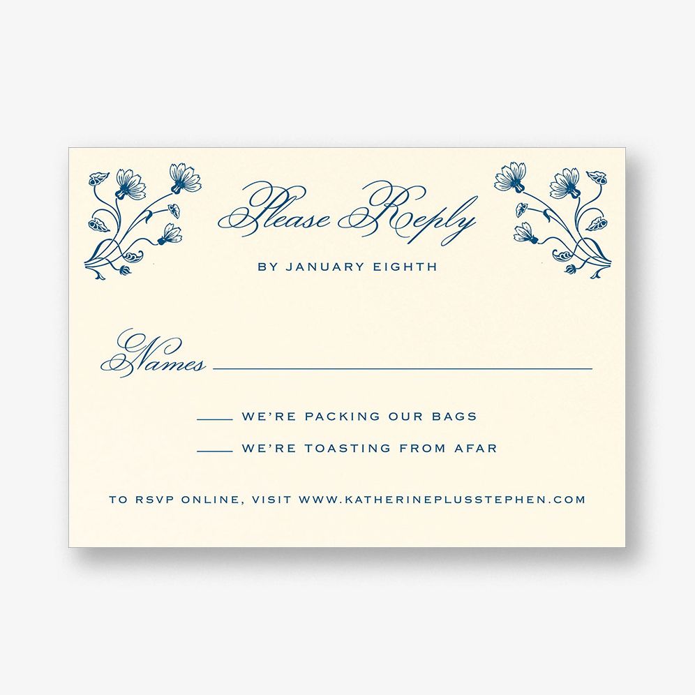 Nouveau Poppy Response Card