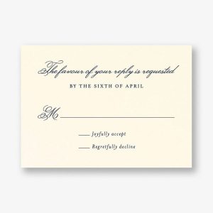 Simply Traditional Response Card
