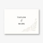 Black and White Floral Foil Stationery