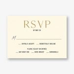 Simply Us Cream Response Card