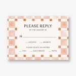 Organic Check Orange Response Card
