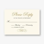 Beaded Border Wedding Response Card