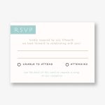 Deco Wedding Response Card