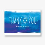 Hanukkah Watercolor Thank You Notes