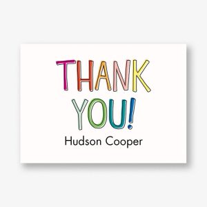 Rainbow Thank You Notes