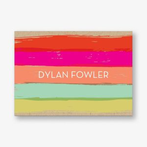 Painted Stripe 4 Bar Stationery