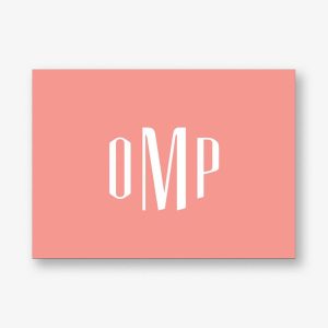 Tommaso Monogram 4 Bar Stationery