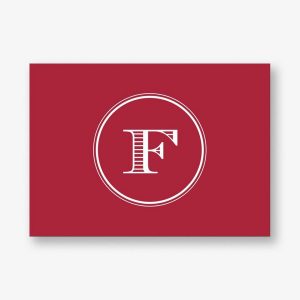 Escorial Circle Monogram 4 Bar Stationery
