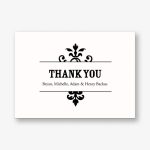 Flourish Thank You 4 Bar Stationery