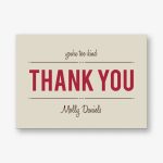 Playbill Thank You 4 Bar Stationery