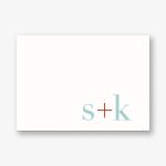 Initials 4 Bar Stationery