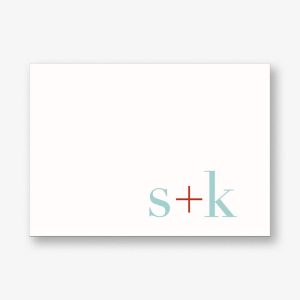 Initials 4 Bar Stationery