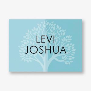 Split Tree Bar Mitzvah Stationery