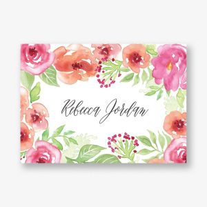 Garden Floral Stationery