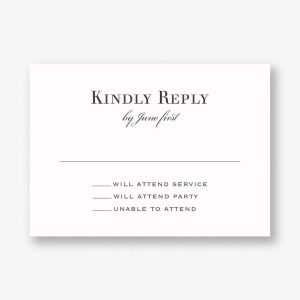 Champagne Border Bat Mitzvah Response Card