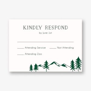 Adventure Bar Mitzvah Response Card