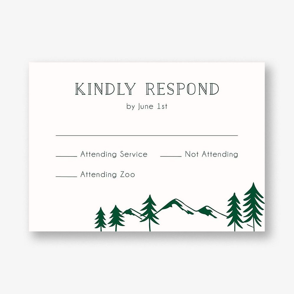 Adventure Bar Mitzvah Response Card