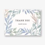 Soft Foliage Thank You Notes