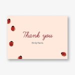 Ladybug Thank You Notes