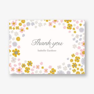 Field Blossoms Thank You Notes