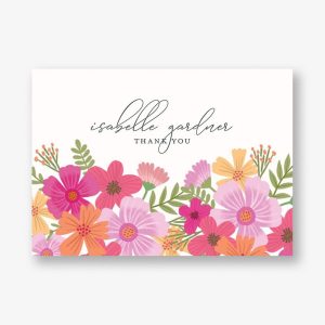 Garden Blooms Thank You Notes