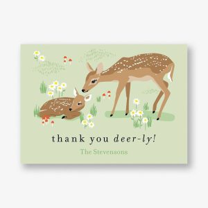 Deer Baby Thank You Notes