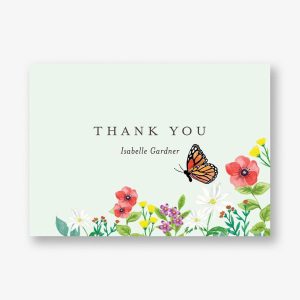 Butterfly Garden Thank You Notes