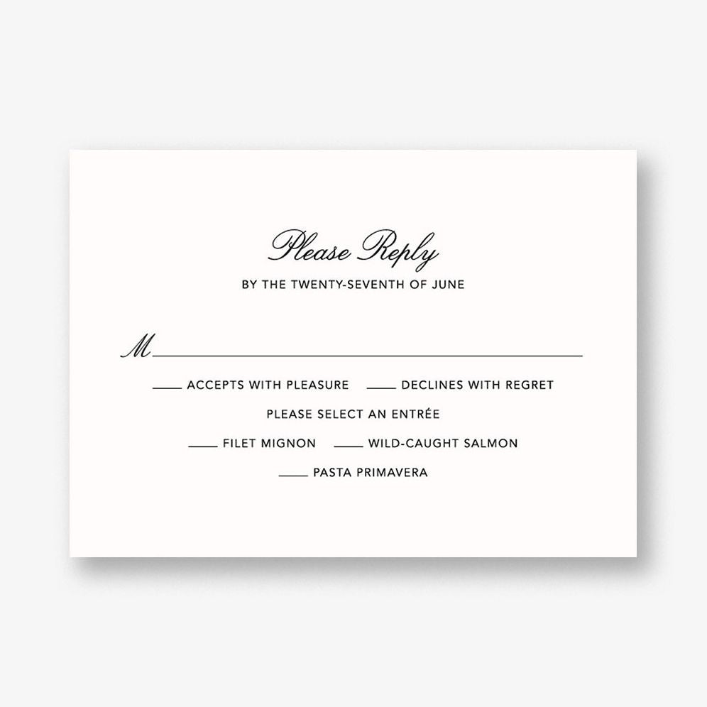 Devonshire Response Card