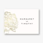 Gilded Peony Stationery