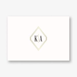 Diamond Inlay Stationery