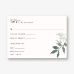 Greenery Wreath Response Card