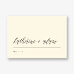 Contemporary Script Stationery