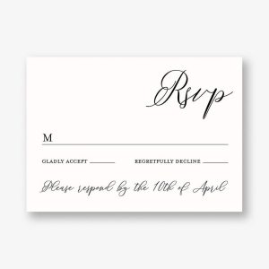 Brushstroke Foil Response Card