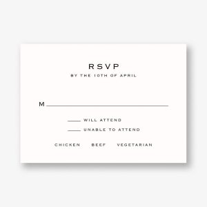 Signature Response Card