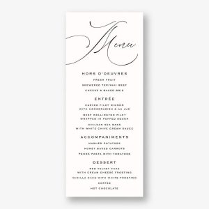 Signature Menu