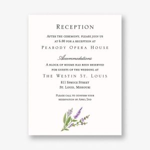 English Lavender Information Card