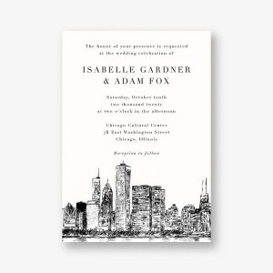 Chicago Wedding Invitation