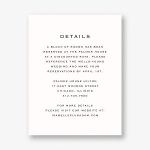 Signature Information Card