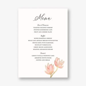 Painted Magnolia Menu