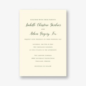 Classical Wedding Invitation