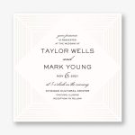 Diamond Edge Wedding Invitation