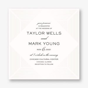 Diamond Edge Wedding Invitation