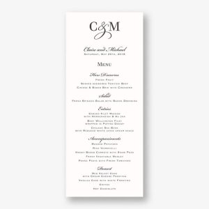 Chandelier Menu