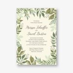 Watercolor Garden Wedding Invitation