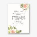 Painted Floral Save The Date