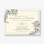 Blossom Border Wedding Invitation